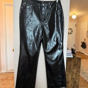 NWT Jcrew Collection Patent Leather Shiny Black Pants
